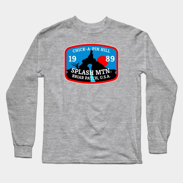 Mountain Range Patch (Splash) Long Sleeve T-Shirt by theSteele